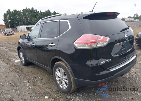 2015 Nissan Rogue Sv из США, поврежденный, VIN KNMAT2MT0FP531369